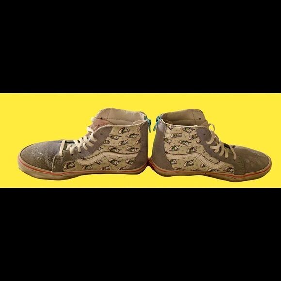 Vans I Love Unicorns Rainbow Mid Zip From Heel Cute Girls Shoes Size 2.5. - Picture 7 of 12